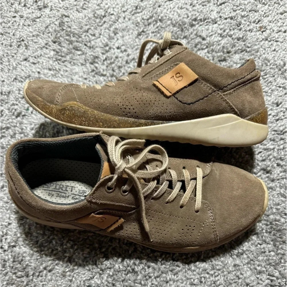 Josef Seibel Ricardo Sneakers Mens Tan Suede Lace Up Shoes Size 39/US 8